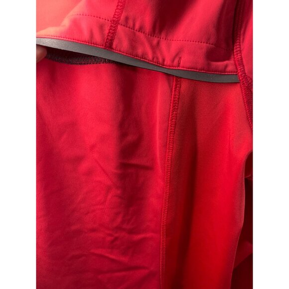 Athleta Red Full-Zip Womens Performance Jacket W/ Thumbholes & Back Reflective D - Picture 9 of 11